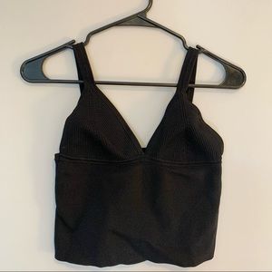 Zara Knit Crop Tank (Black) - NWOT